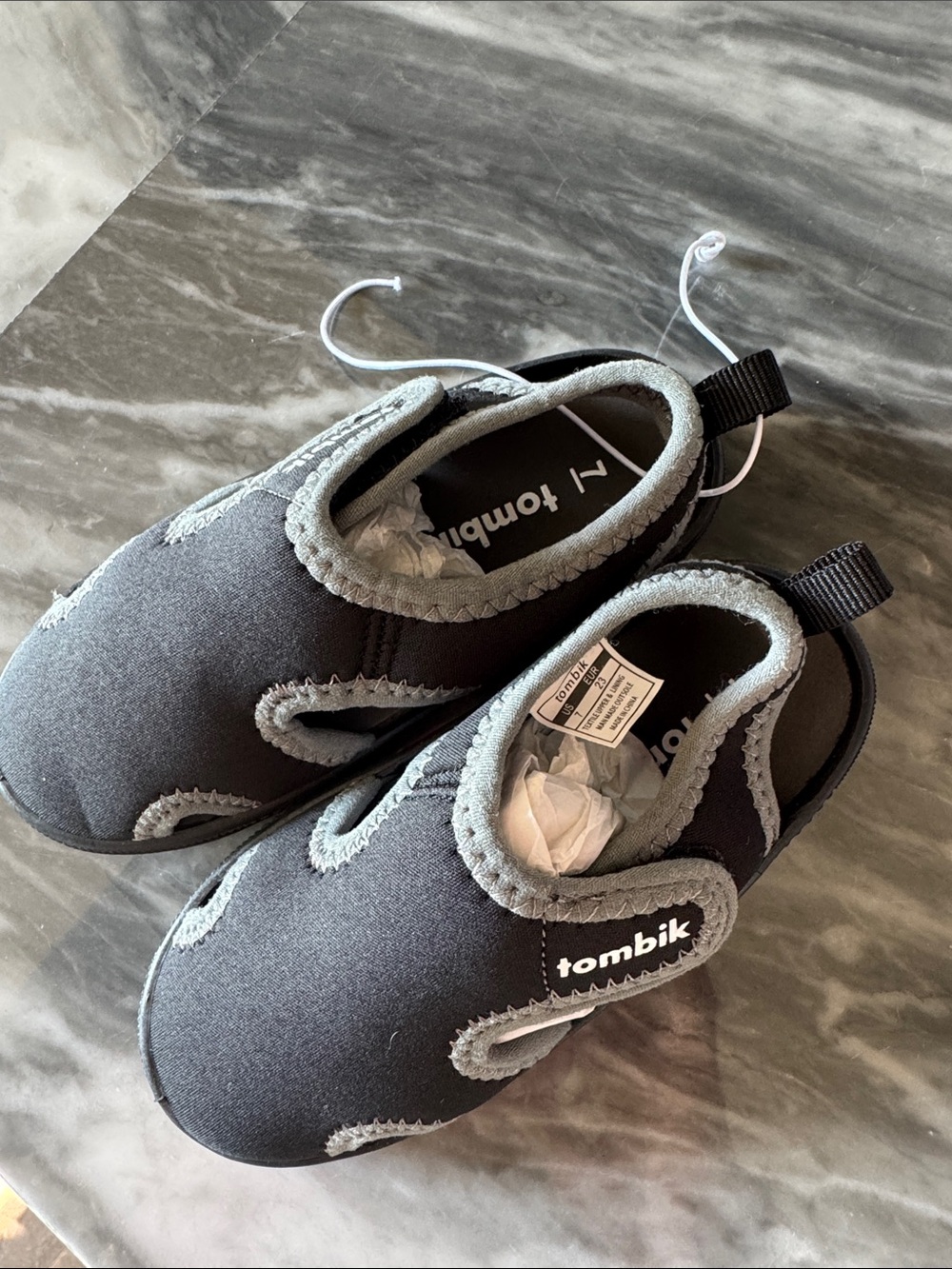 Kids' Gray Easy-On Water Shoes